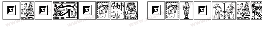 Egyptian Hieroglyph G007a字体转换